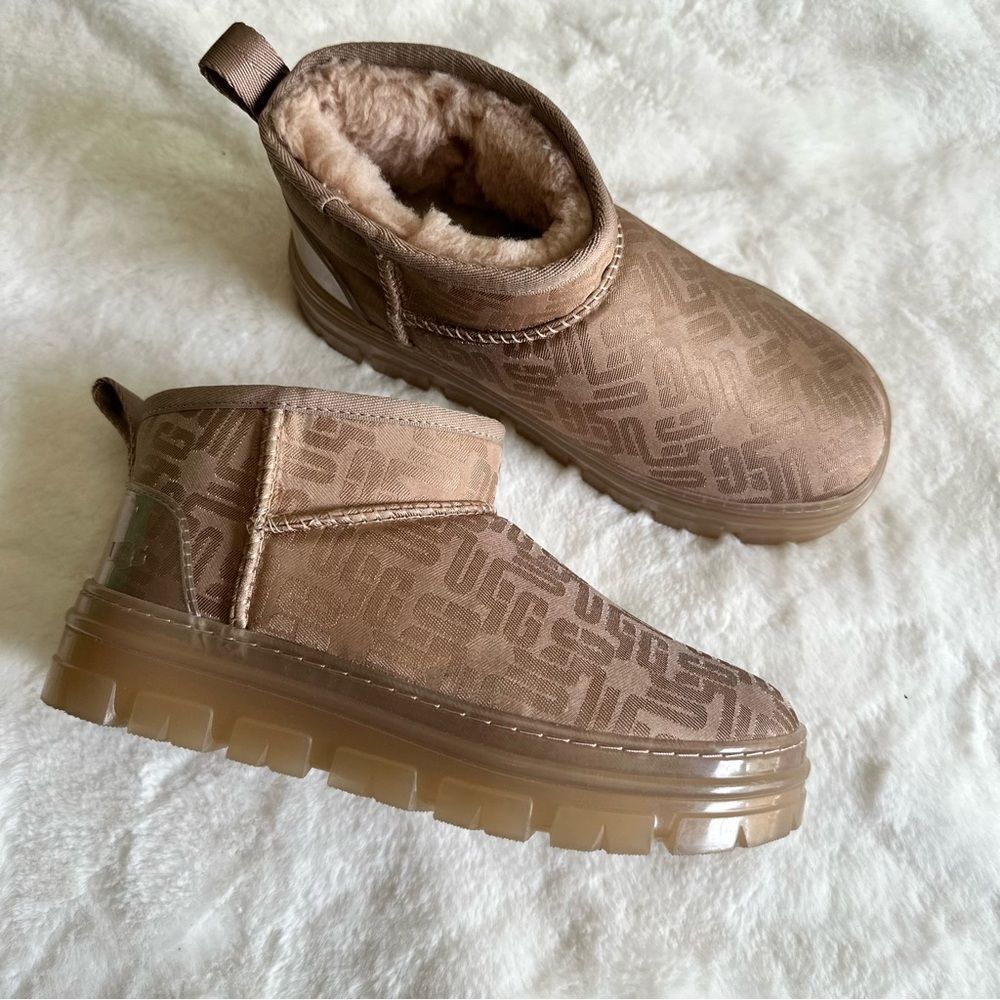 UGG Classic Ultra Mini Monogram Boots Women’s Size 5